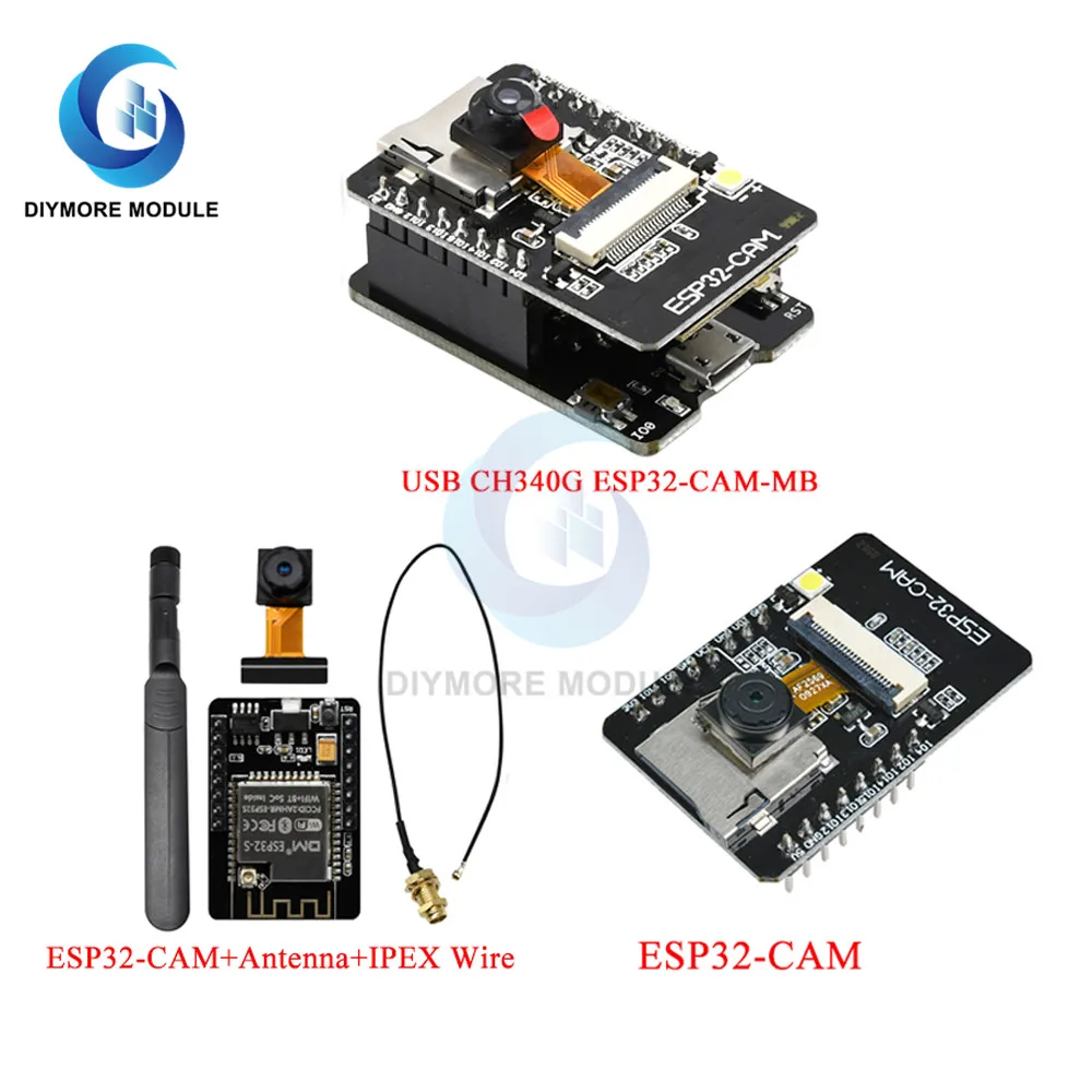 Micro USB CH340G ESP32 CAM MB/ESP32 OV2640 Камера модулей со встроенной антенной WI FI Bluetooth доска для