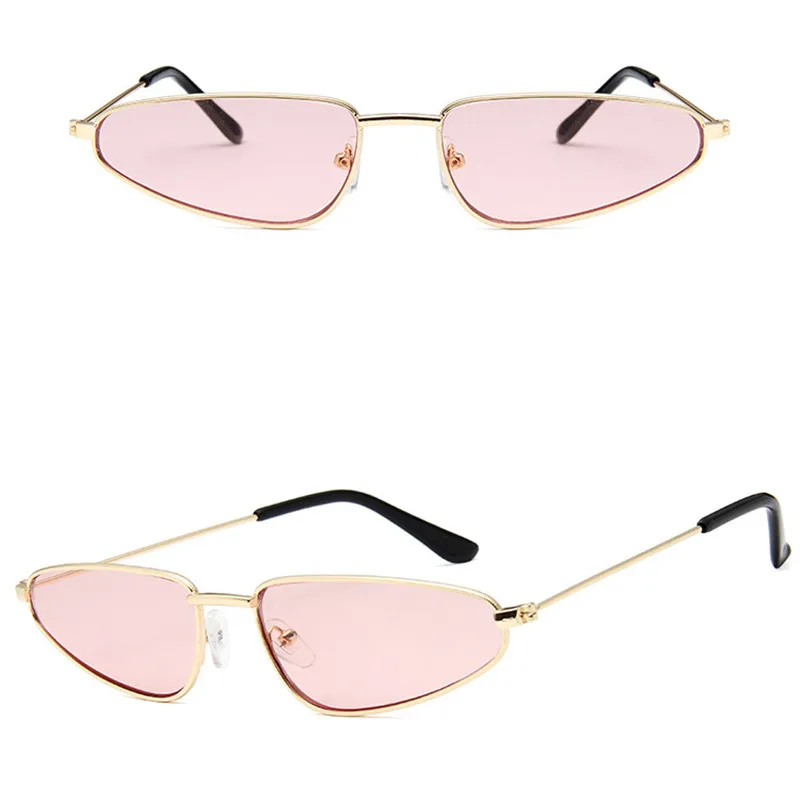 Солнцезащитные очки кошачий глаз женские винтажные маленькие брендовые