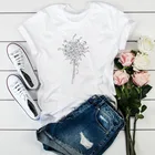 Женская футболка в стиле Харадзюку, летняя футболка с цветочным принтом в стиле 90-х, 2021