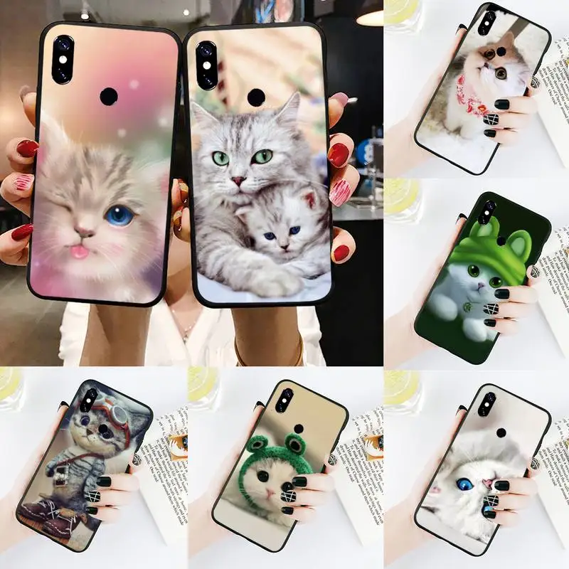 

Animal Cat Phone Case For Xiaomi Redmi Note 4 4x 5 6 7 8 pro S2 PLUS 6A PRO