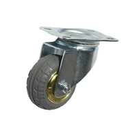 3 inch furniture caster solid rubber tire trolley wheel bearing universal muted medical bed equipment part