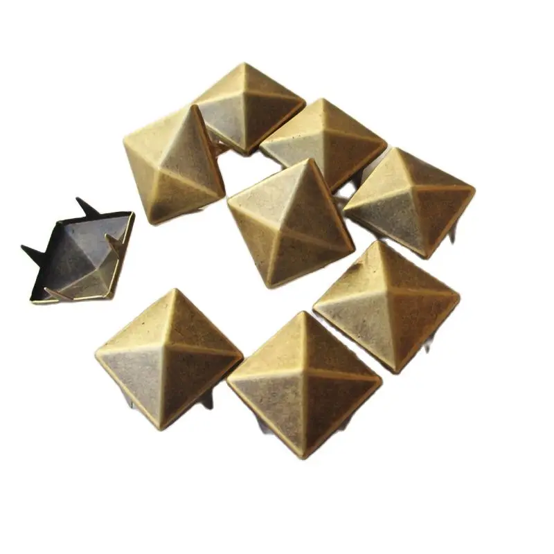 6-20 мм золотистые/Серебристые/бронзовые квадратные пирамидальные заклепки