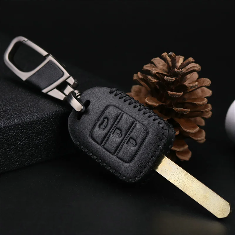 

Key Wallets Car Key Case Cover For HONDA ACCORD CITY CIVIC CRV JAZZ HR-V HRV Vezel 2&3 Button Auto Key Cover Holder For Honda