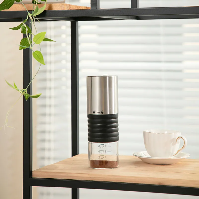 USB перезаряжаемая кофейная мельница портативная керамическая моющаяся