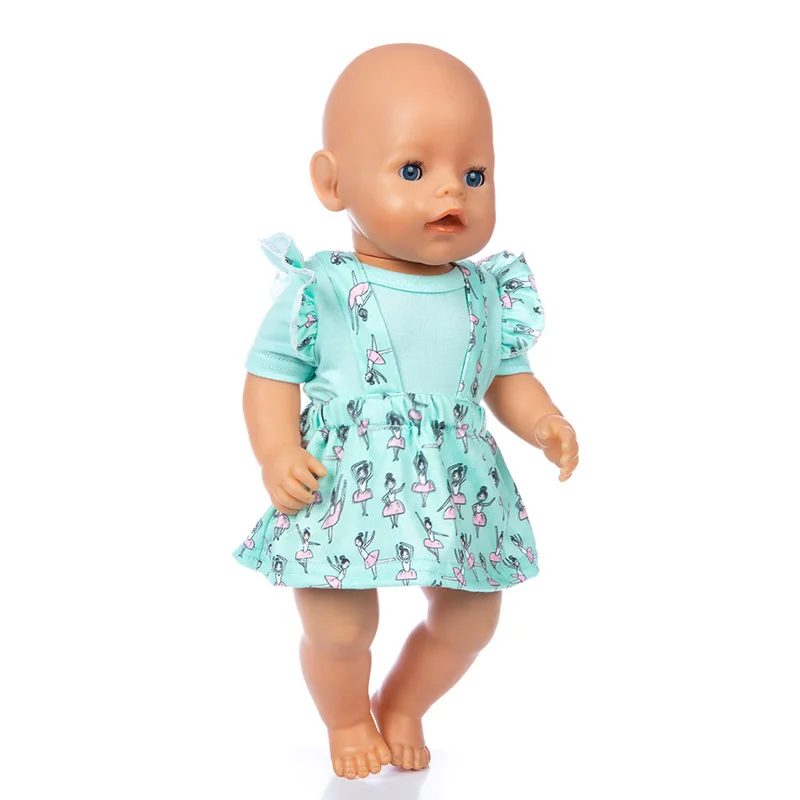 Кукольный комплект с юбкой на подтяжках для девочек 18 дюймов кукольный подходит