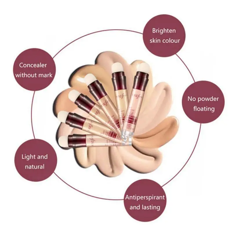 

1PCS Dark circle eraser concealer eyeliner concealer highlighter acne scars cover fine lines lips primer face makeup tools