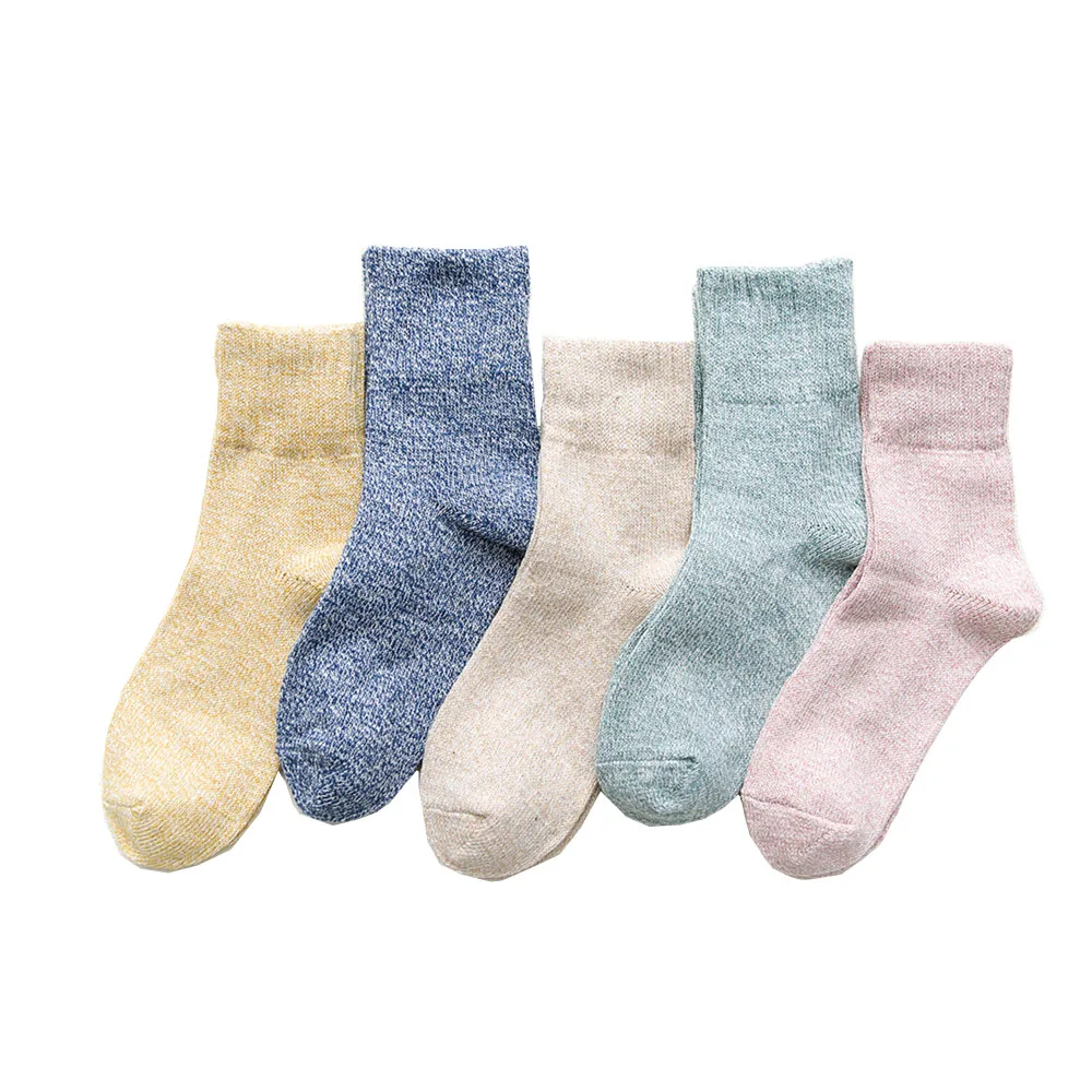 Новые женские зимние ботинки толстые теплые однотонные Цвет свежий Harajuku модные