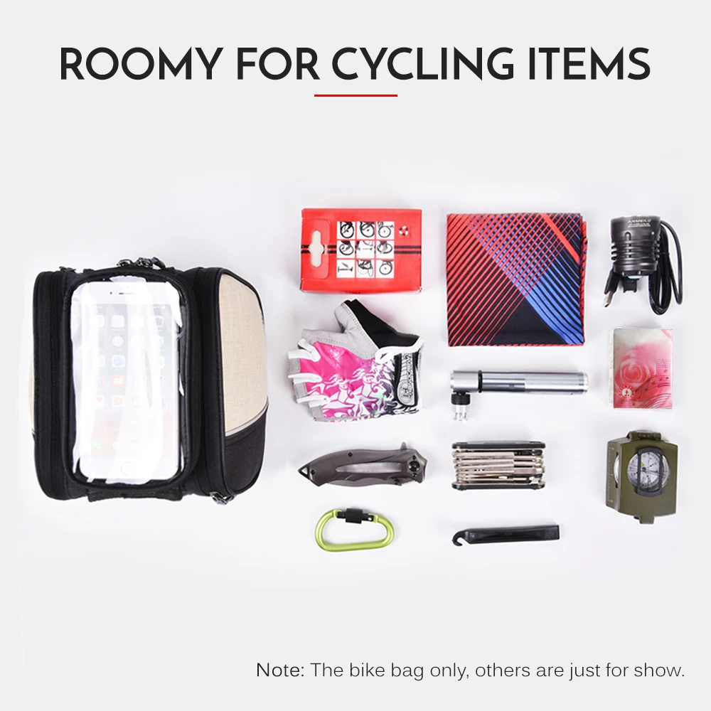 Велосипедная сумка Lixada велосипедная Передняя оправа с сенсорным экраном 6 дюймов