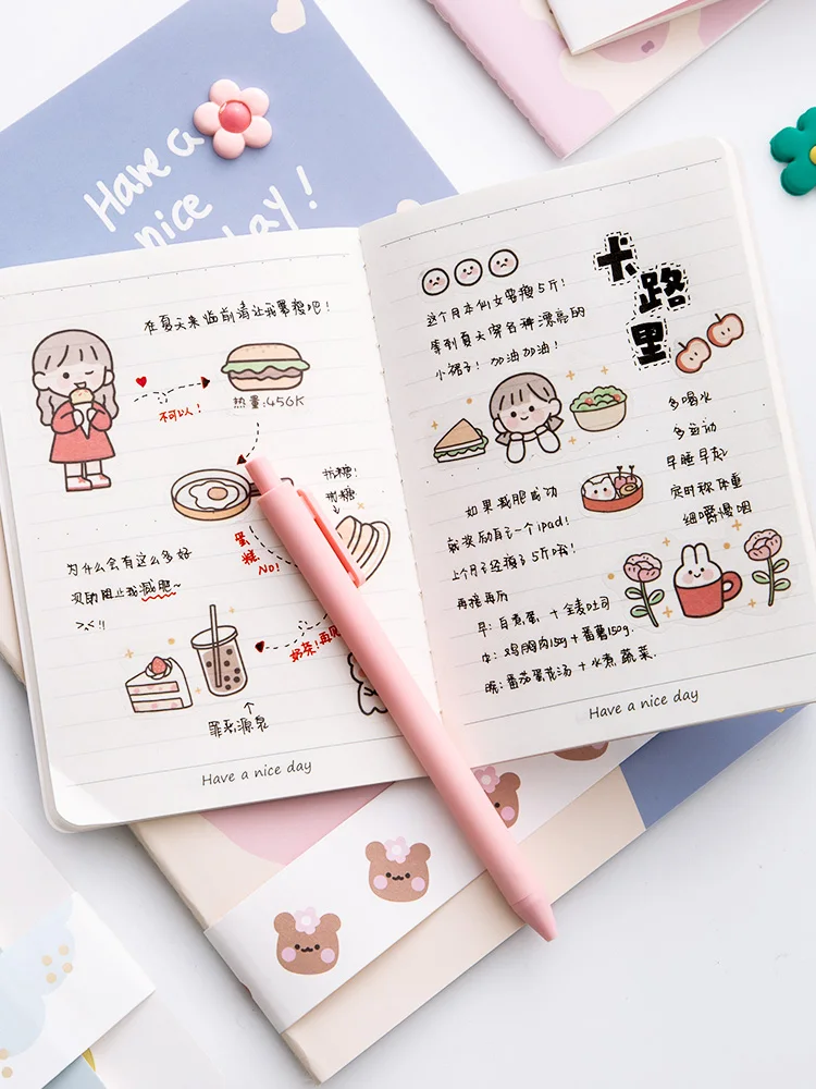 Блокнот SIXONE из 3 предметов в виде цветка медведя тюльпанов корейский кавайный