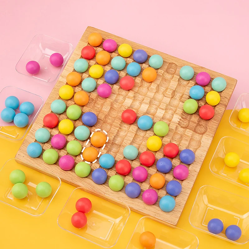 

Wooden Montessori Kids Toys Hands Brain Training Clip Beads Puzzle Board Math Game Baby Early Educational Toy For Children