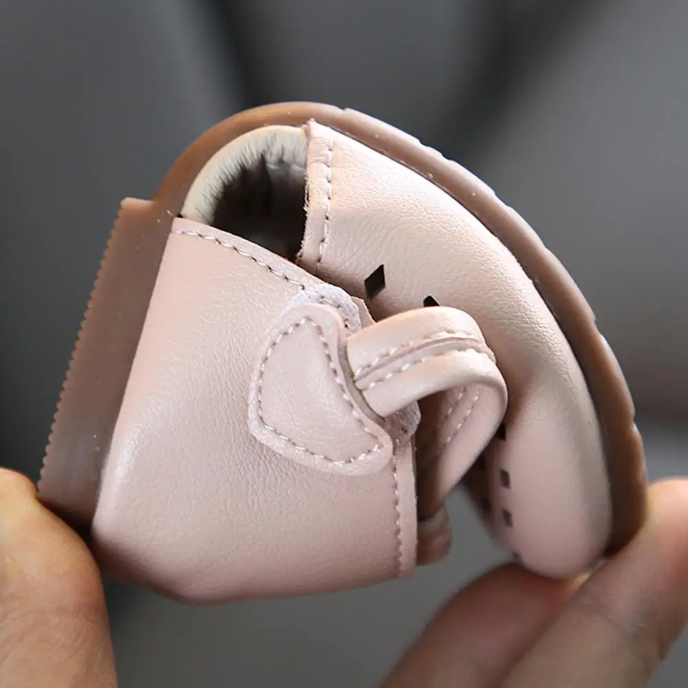 

Chic Bowknot Princess Shoes for Girls Soft Leather Casual Shoes Hollow Out Round Toe Princess Shoes #20