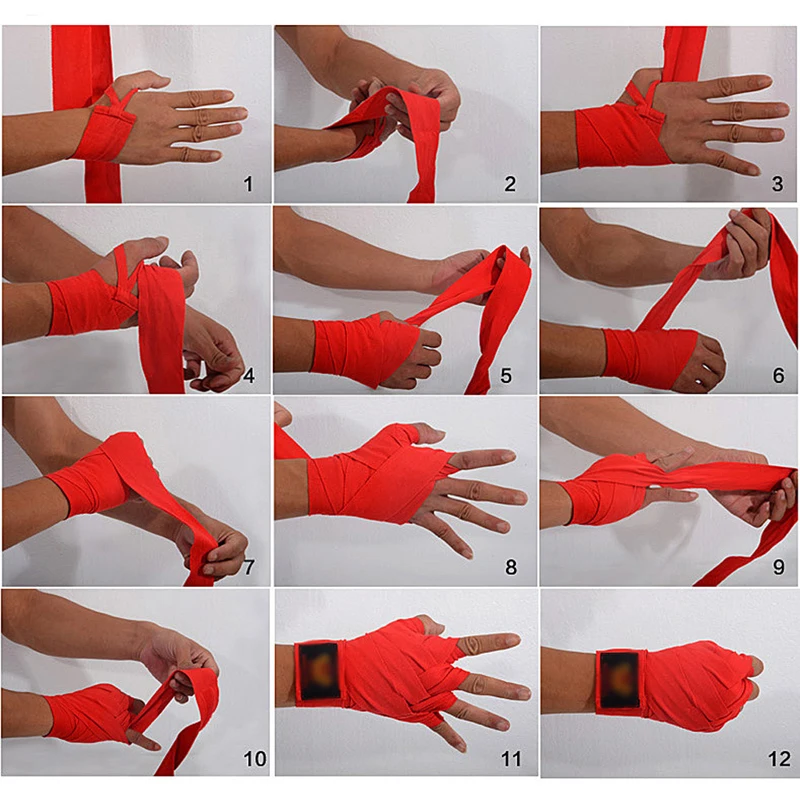 

5M Boxing Fist Inner Hand Wraps Padded Bandages MMA Muay Thai Wrist Protecting