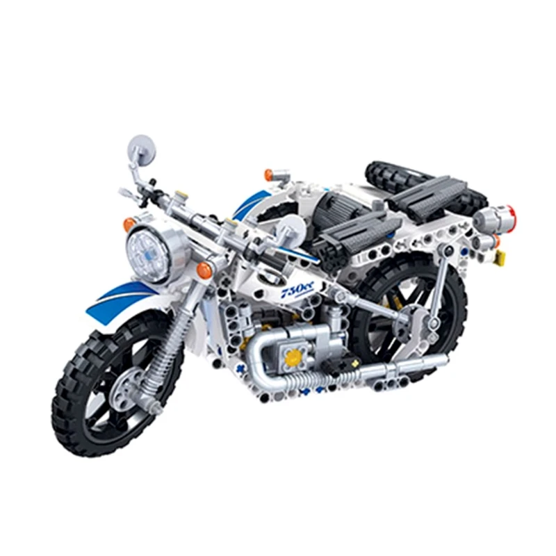

High-tech Motorcycle Building Assembly Blocks, Early Education Construction Kit Toy for Age 7+ Kids Dropshipping
