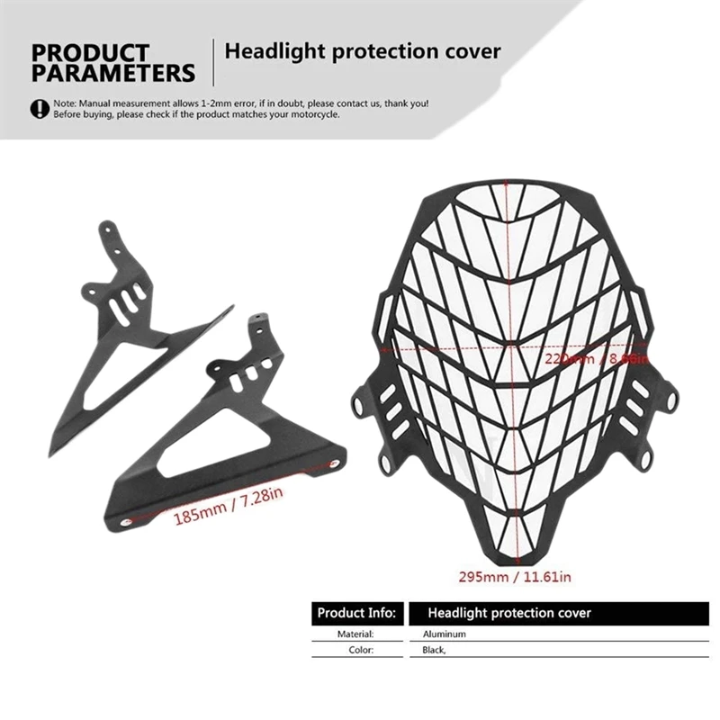 

Motorcycle Headlight Head Light Guard Protector Cover Protection Grill for SUZUKI DL650 V-Strom DL 650 Vstrom 650