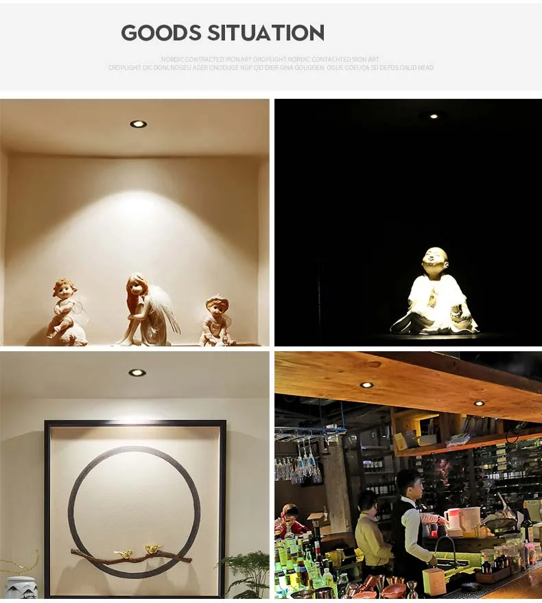 Серебристые/черные/белые приглушаемые миниатюрные светодиодные светильники 3 Вт