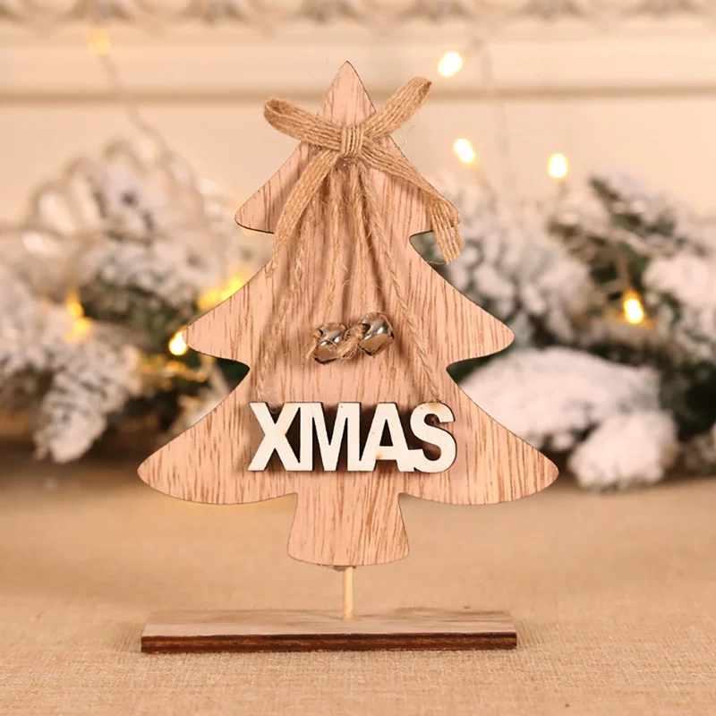 4 шт. рождественские милые винтажные Деревянные Подвески украшения DIY деревянные