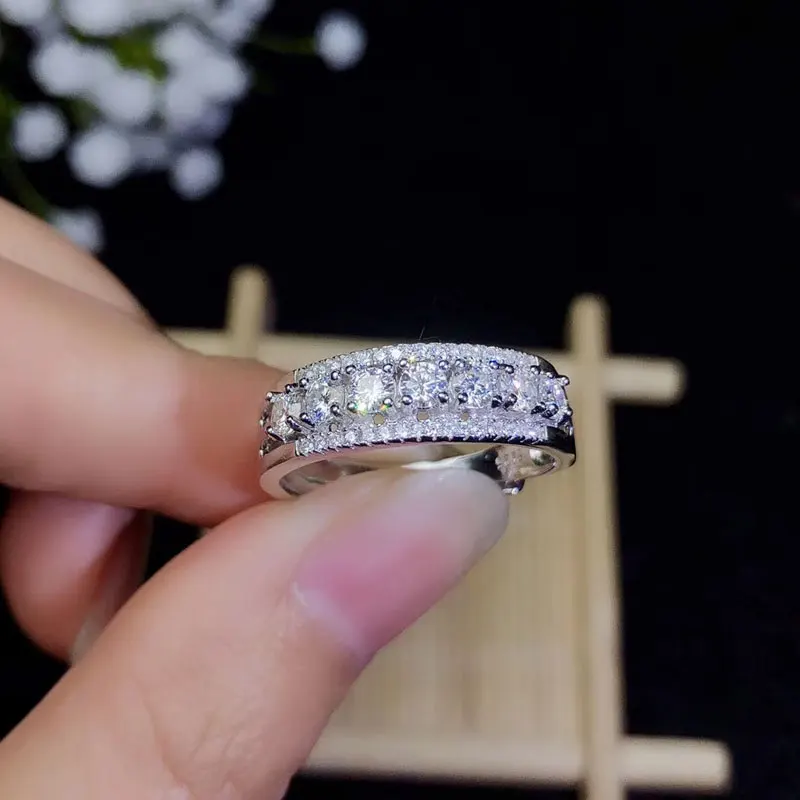 Ювелирные изделия CoLife модное моиссанитовое кольцо для повседневной носки 7 штук 3