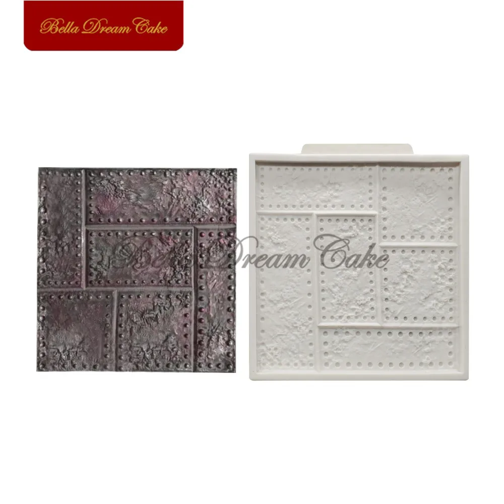 Клепаные металлические пластины силиконовые формы помадка торт границы кекс