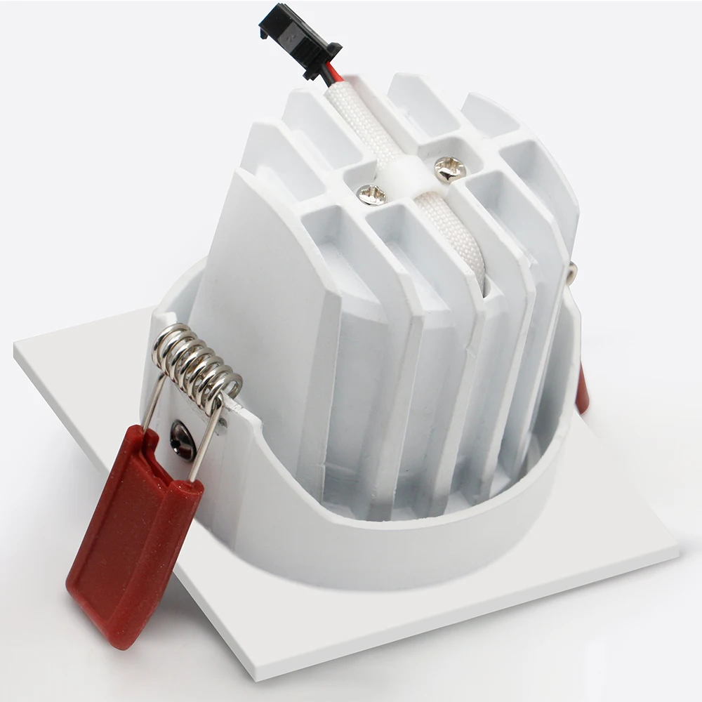 Потолочный светодиодный светильник Recesse диммируемая алюминиевая лампа 7 Вт 12 COB