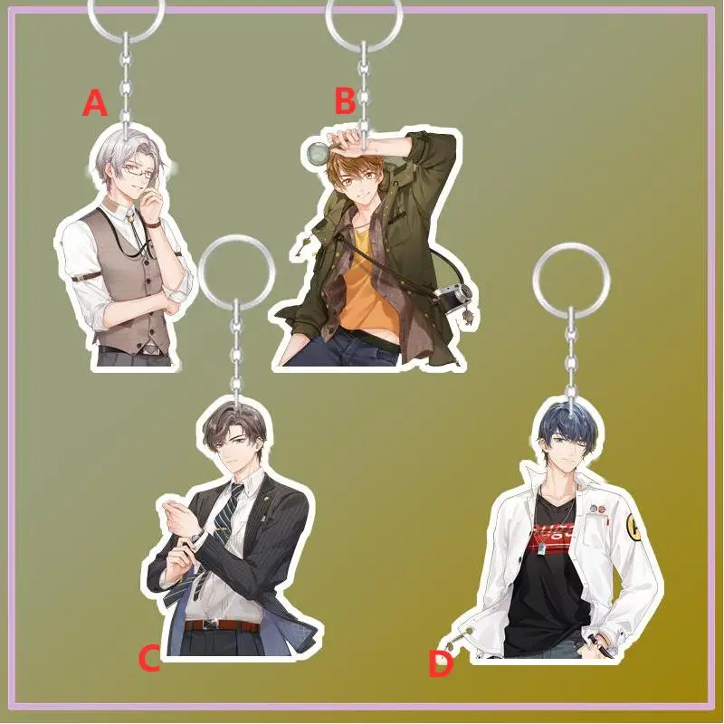

Anime Keychain Tears of Themis Luke Pearce Marius Von Hagen Acrylic Keyring strap Figure hanging accessories 6cm