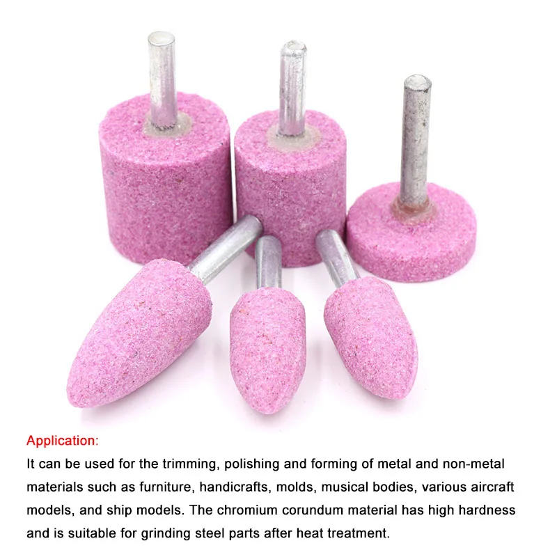 Абразивный камень с хвостовиком 6 мм цилиндрический шлифовальный круг для