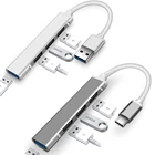 4 порта для Macbook Pro 13 15 Air Mi Pro HUAWEIUSB Type-CUSB 3,0 HUB Type C USB Splitter Thunderbolt 3 USB-C Dock Adapter OTG