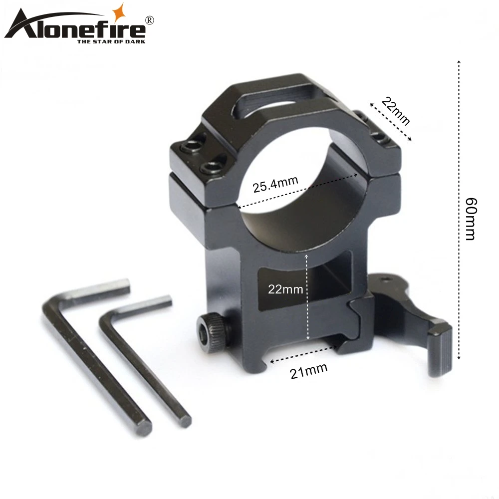 Alonefire KC11 25 мм кольцо 21 мм QD Quick Release Rail Weaver Air Airsoft винтовка стрелковое оружие лампа лазерный прицел крепление база ласточкин хвост