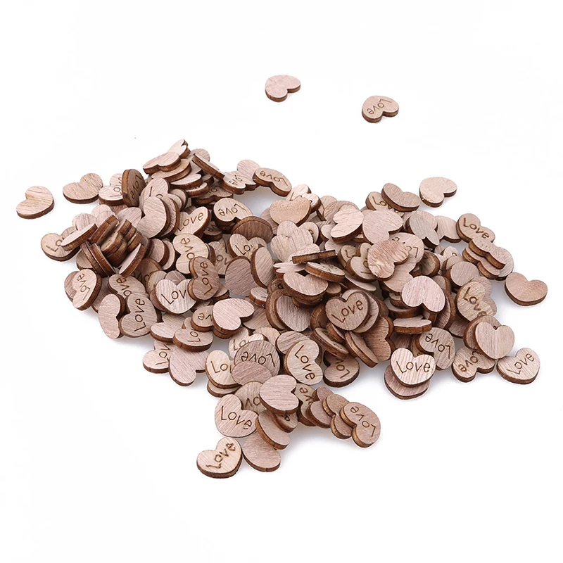 100 штук деревенский деревянный плот с сердечками аксессуары для дома вечерние