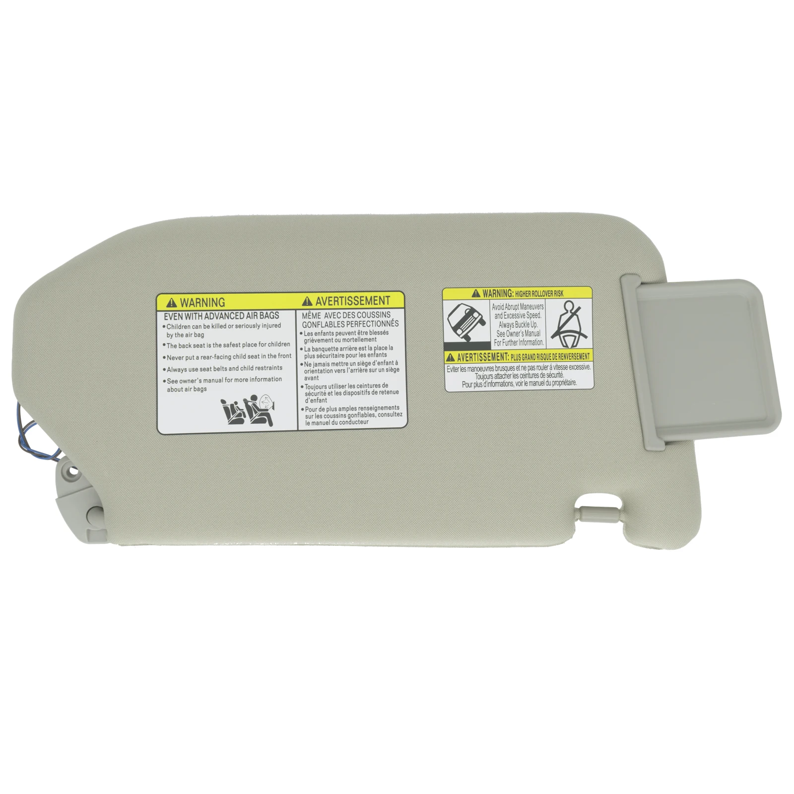 

Left Side Sun Visor w/ Vanity Light Lamp for Nissan Pathfinder 2013 2014 2015 2016 2017 2018 Infiniti QX60 JX35 2014-2017 Beige