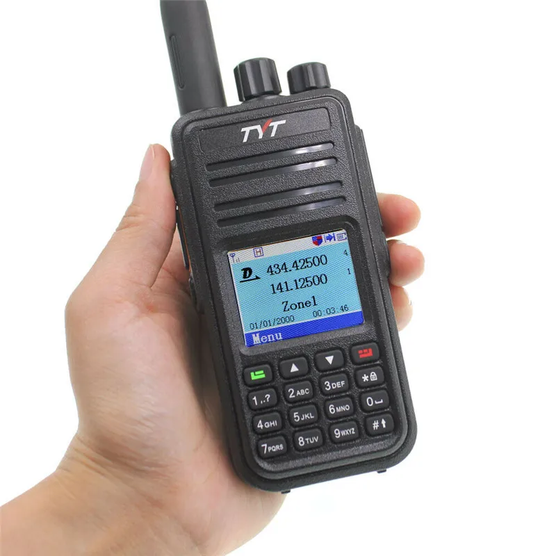 TYT MD UV380 DMR цифровая рация VHF UHF Двухдиапазонная GPS ЖК дисплей Ham радио 1000 каналов