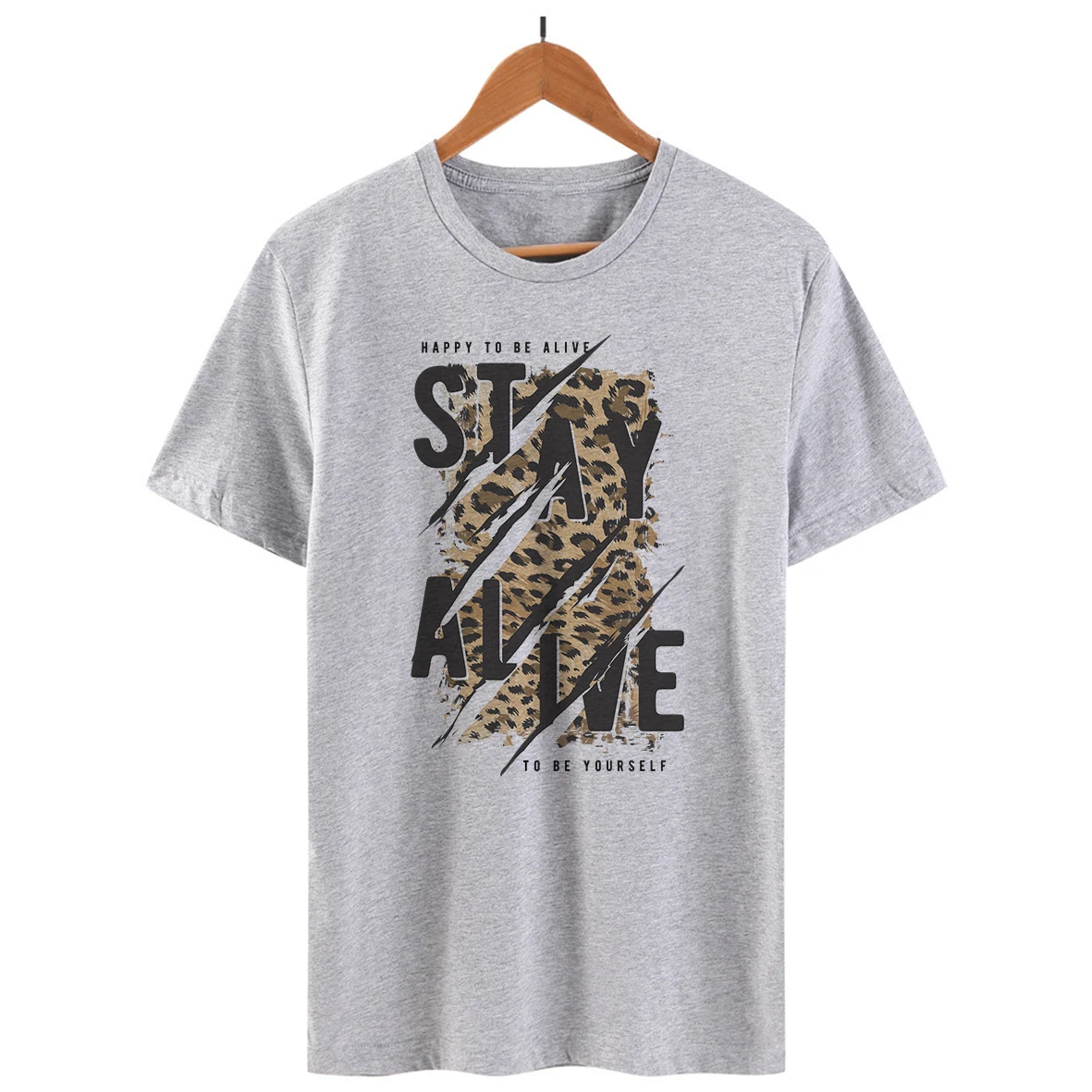 Женская футболка с леопардовым принтом 100% хлопок|Футболки| |