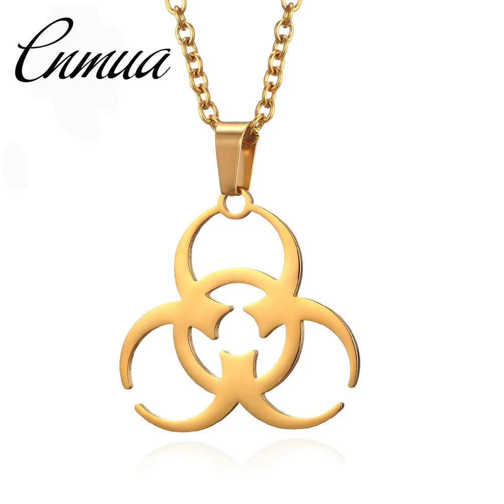 Новая мода тренд мужской Биохимический Криз пустотелой титановой стали кулон