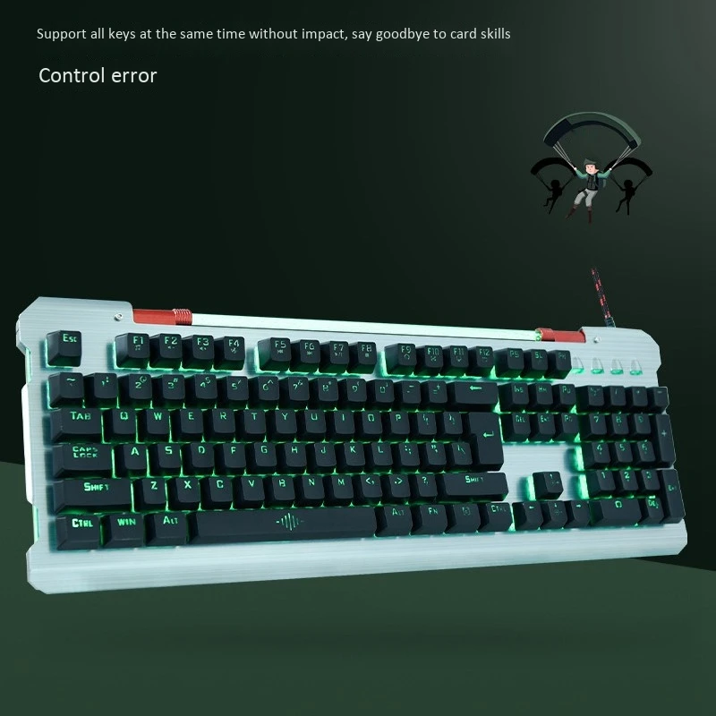 Игровая клавиатура с водяным охлаждением светящаяся реальным манипулятором