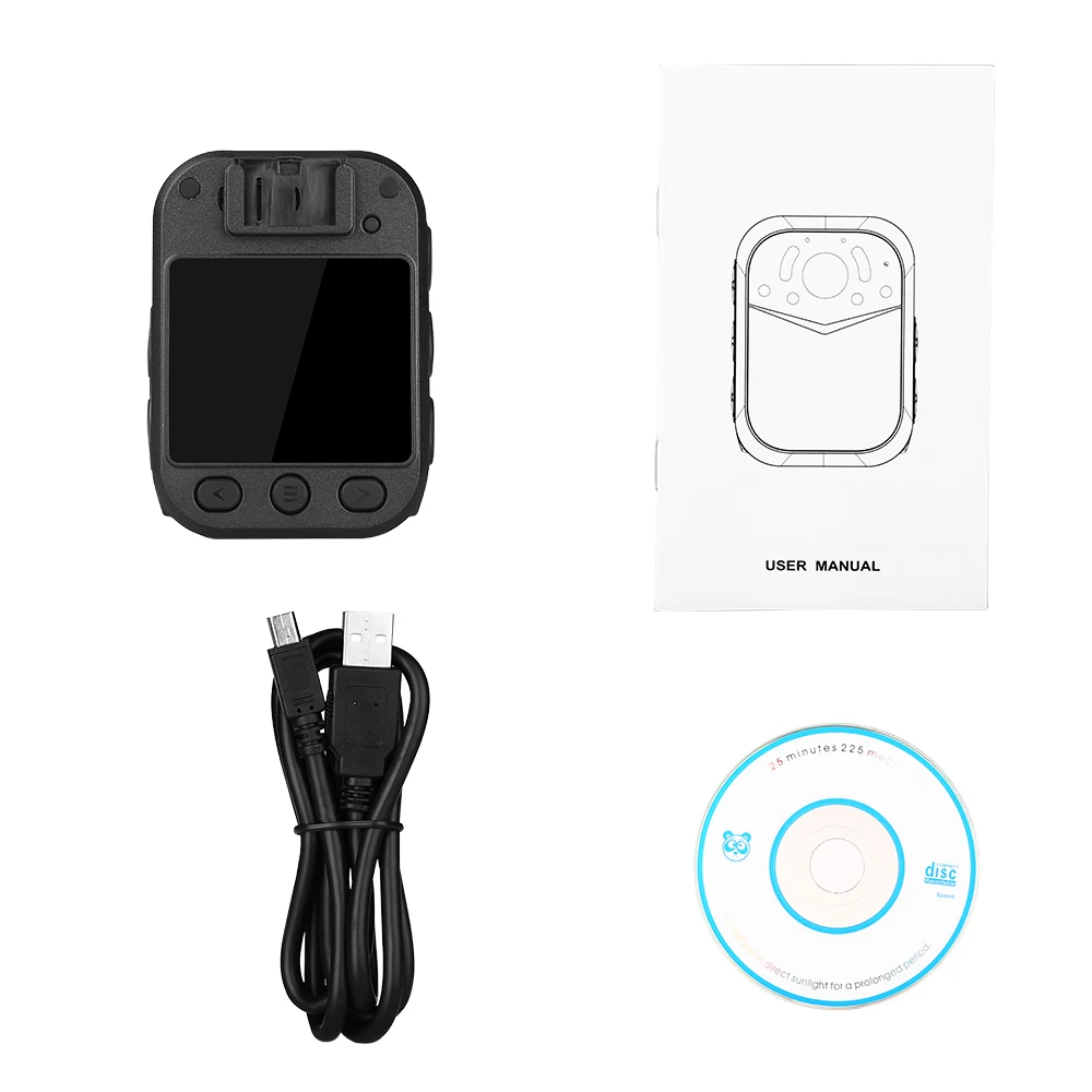 

Boblov S1 Body Worn Camera Police HD 1296P DVR Video Security Cam IR Night Vision Wearable Mini Camcorders Recorder Camera