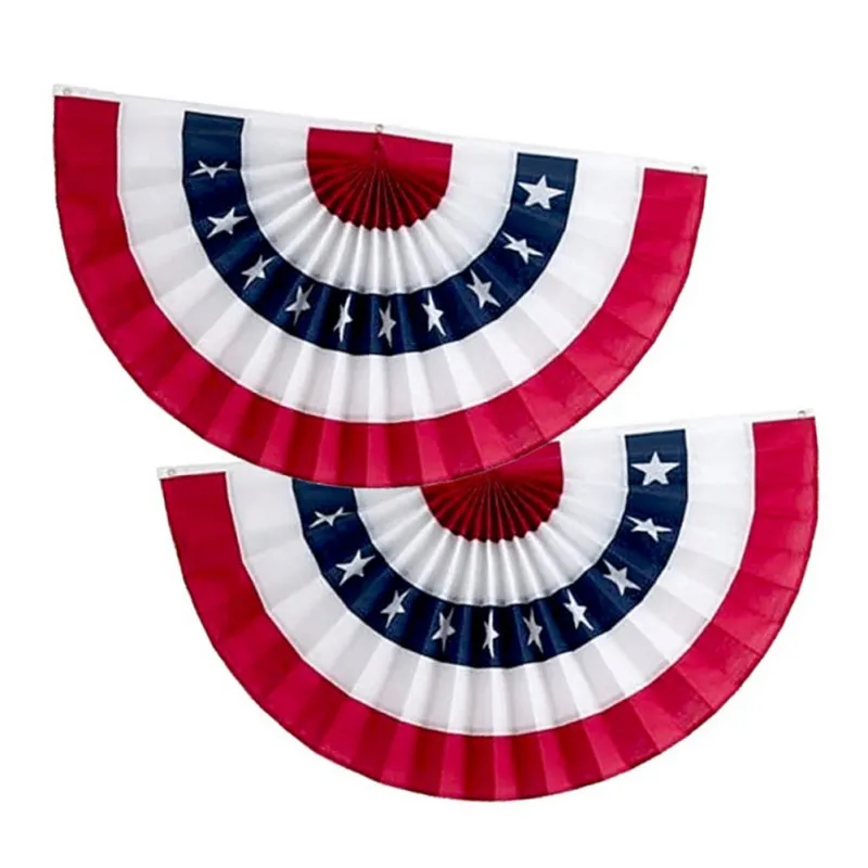 

250X20cm American Flag Semicircular String Flag July 4th American Independence Day Party Decoration Creative National Decor
