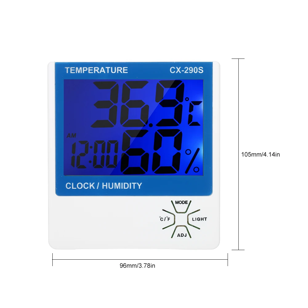 Комнатный термометр-гигрометр метеостанция цифровой измеритель температуры