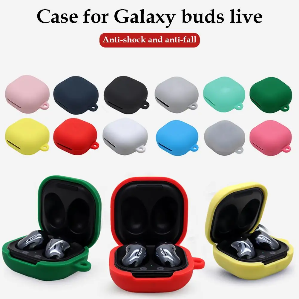 

Силиконовый чехол для наушников Samsung Galaxy Buds Live, чехол для гарнитуры, аксессуары, противоударный мягкий чехол с защитой всего корпуса