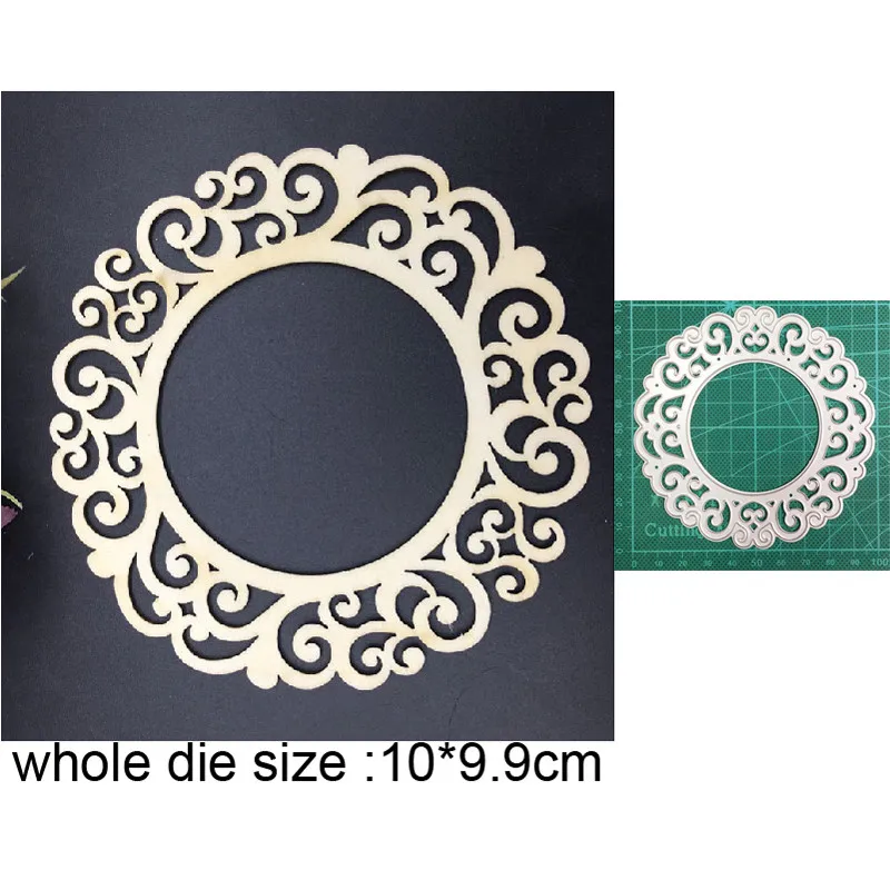 

Craft dies metal cutting dies cut die mold circle frame Scrapbooking dies paper craft knife mould blade punch stencils dies 2021