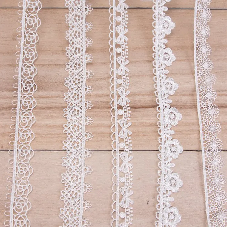 Водорастворимые кружевные аксессуары DIY односторонние полиэфирные нити свет