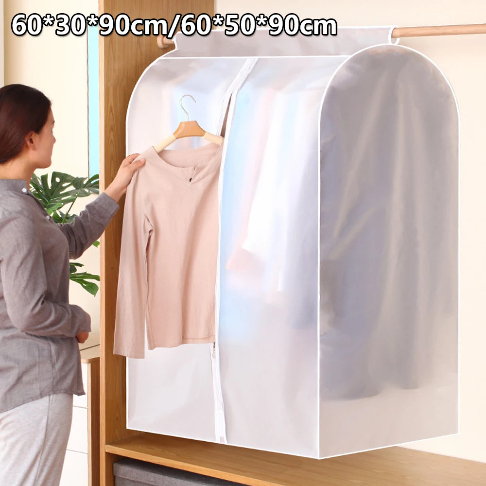 

Clothes Hanging Garment Dress Clothes Suit Coat Dust Cover Storage Bag Pouch Case Organizer Wardrobe Hanging Clothing
