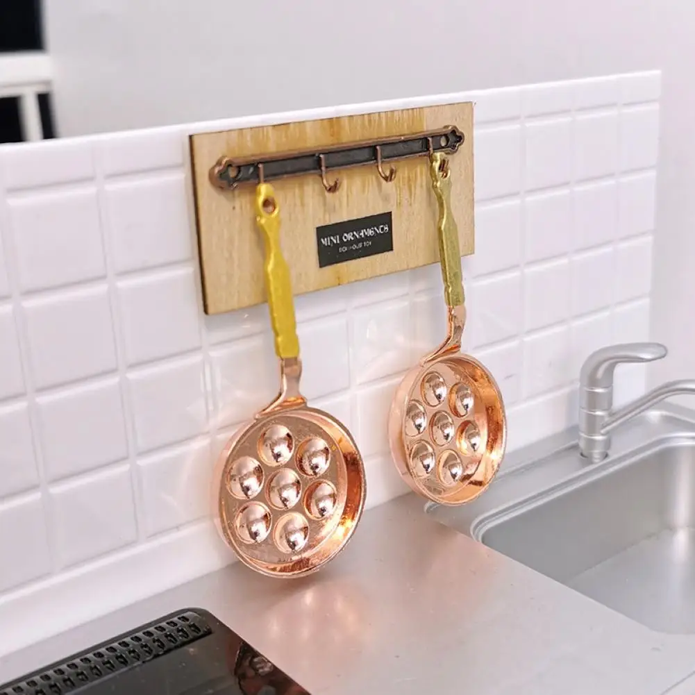 

Miniature Simulated Egg Frying Pan Kitchen Scene Model 1/12 Dollhouse Accessory
