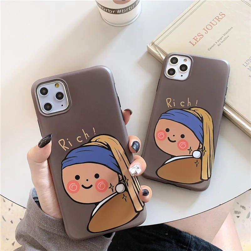 Забавный мультяшный чехол JAMULAR для телефона богатой девушки iPhone 11 Pro 7 X XS MAX XR 8 6 6s