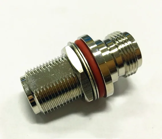 5pcs N female O-ring Waterproof to N Female Jack Nut Panel Mount RF Coax Connector Adapter 50ohm Adaptor
