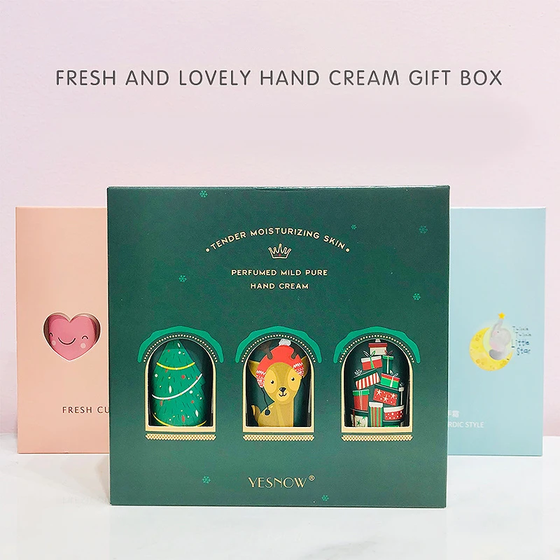 Рождественский подарок набор кремов для рук долговечный увлажняющий