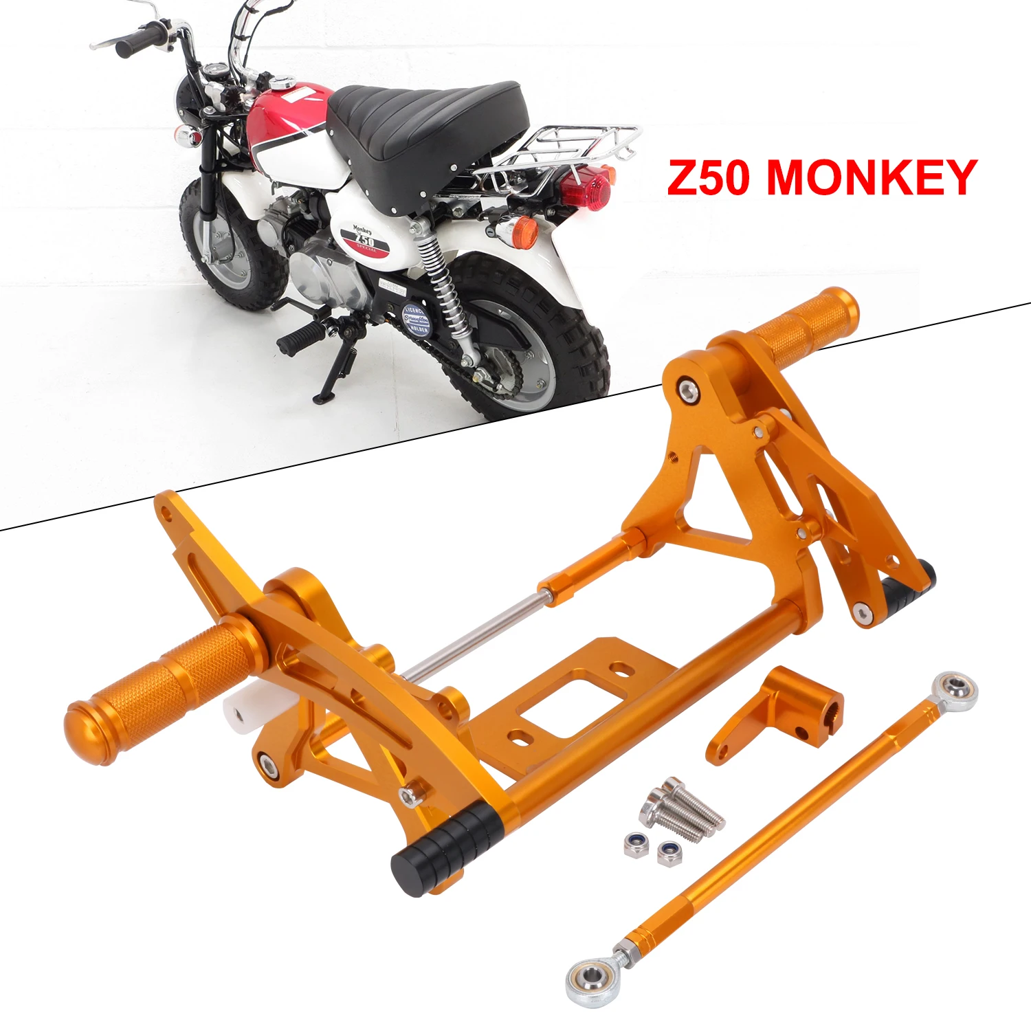 

Motorcycle CNC Adjustable Billet Foot Pegs Pedals Rest Footpegs For HONDA Z50 Z 50 Monkey