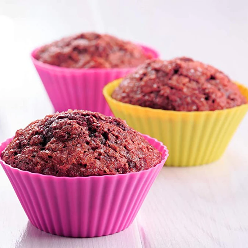 12 шт./лот держатель для кексов Силиконовые Формочки Для Маффинов формы торта