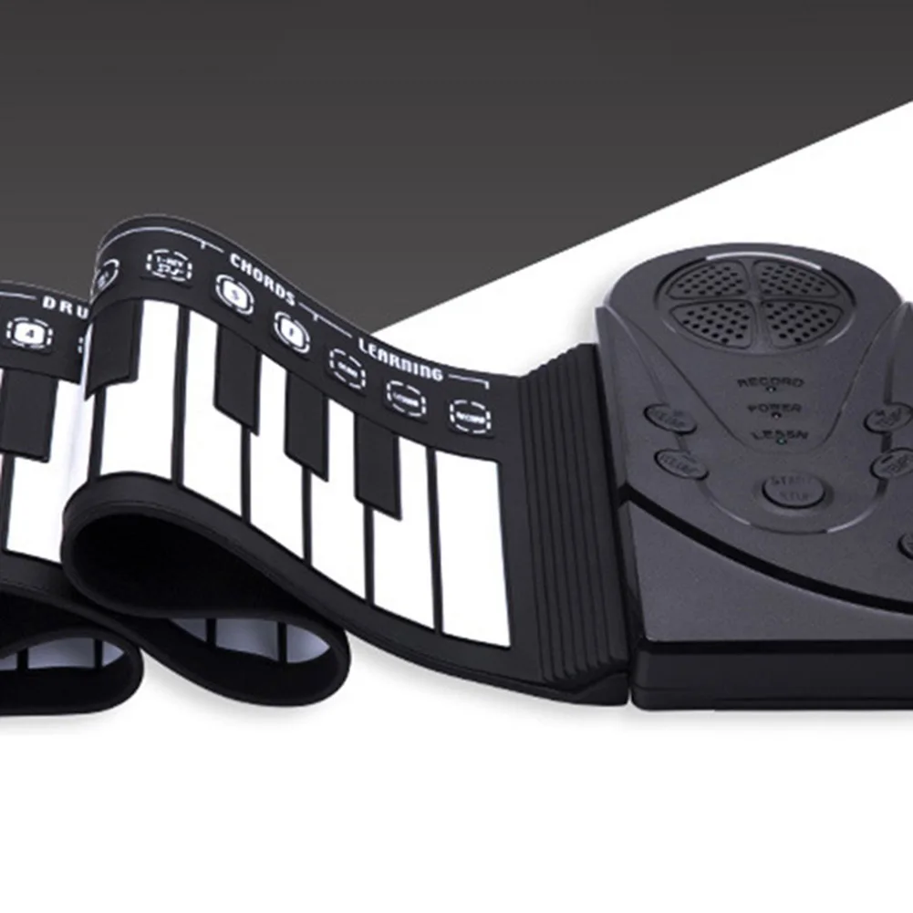 Складное электронное пианино 49 клавиш гибкая мягкая портативная клавиатура с