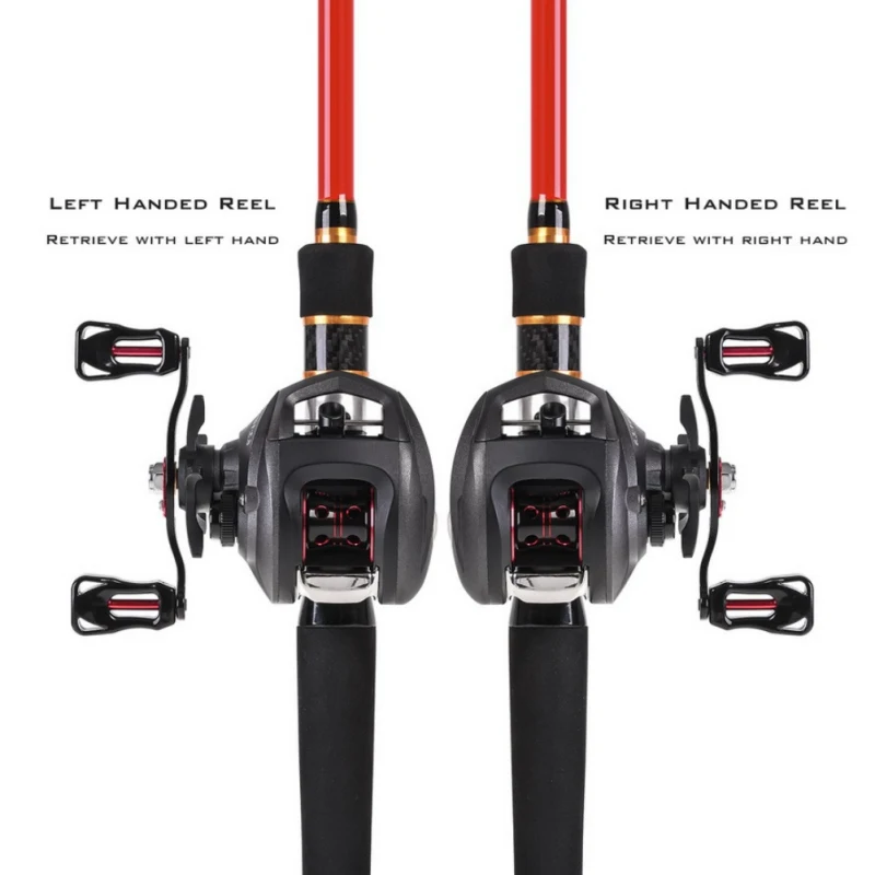 

Dual Brake Baitcasting Reel Fishing Gear Water Drop Wheel Right / Left Hand Bait Casting Fishing Reel Lure Reel