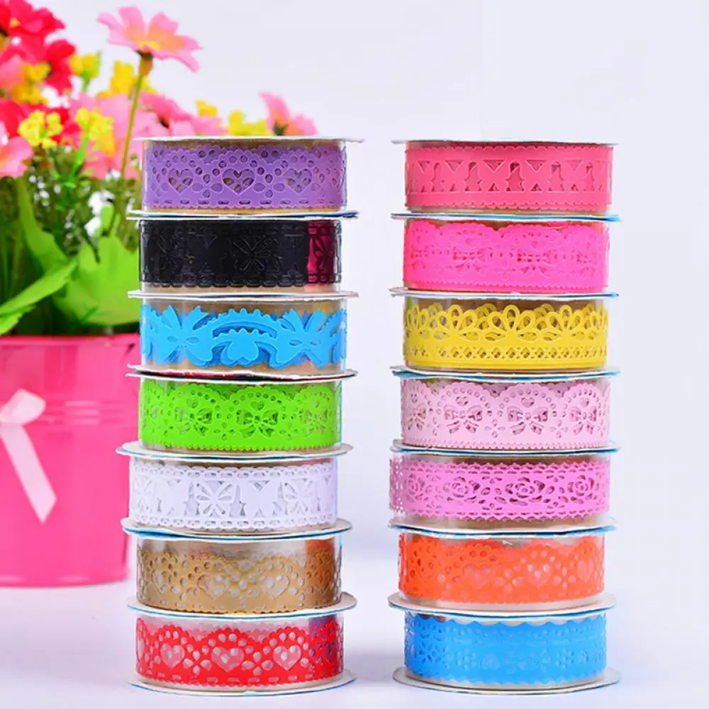 1 шт. DIY Васи кружевная лента Washi декоративные Стикеры Скрапбукинг Бумага клейкая