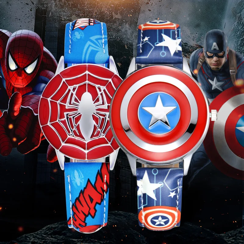 Часы детские Мстители Marvel сборные наручные подарок на день рождения Капитан
